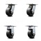 Service Caster 5 Inch Polyolefin Caster Set with Ball Bearings 2 Swivel 2 Rigid SCC-35S520-POB-2-R-2 - alternate 1